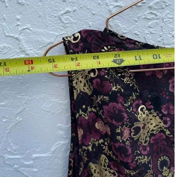 Torrid Womens Flower Pattern Sleveless Blouse Multicolor Sz 4 - Picture 2 of 9